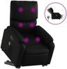 vidaXL Massagesessel mit Aufstehhilfe Elektrisch Schwarz Kunstleder 3204907 Bild 2