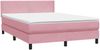 vidaXL Boxspringbett mit Matratze & LED Rosa 160x220 cm Samt 3316844 Bild 5