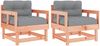 vidaXL Gartenstühle mit Kissen 2 Stk. Massivholz Douglasie 825448 Bild 2