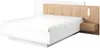 Vente-unique - FRANCOLI Bett Holz, Platte BeigeWeiß - B 218,2 cm x H 102 cm x L 264,4 cm Bild 2