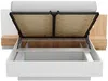 Vente-unique - FRANCOLI Bett Holz, Platte BeigeWeiß - B 218,2 cm x H 102 cm x L 264,4 cm Bild 4