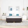 vidaXL Boxspringbett mit Matratze Dunkelbraun 140 x 190 cm Stoff 3398566 Bild 3