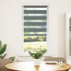 vidaXL Doppelrollo Dunkelgrau 55x150 cm Stoffbreite 50,9 cm Polyester 4014122 Bild 2