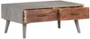 vidaXL Couchtisch Grau 100x60x40 cm Raues Mango-Massivholz 321808 Bild 2
