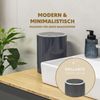 Kosmetikeimer SAVONA 5,5 Liter aus Kunststoff, rund - grau Bild 2