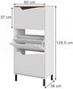 Schuhkipper Marelle Weiß/Artisan 60 x 129.5 cm mit 3 Fächern Vicco Bild 2