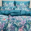 Estella Bettwäsche Maze 4766 050 Petrol Mako Satin 155 x 220 + 80 x 80 cm Bild 4