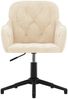 vidaXL Esszimmerstühle 2 Stk. Drehbar Creme Samt 3103386 Bild 4