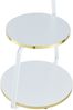 Beistelltisch Sipoo 74x46x37cm Weiß / Goldfarben [en. casa] Bild 5
