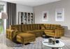 Wohnideebilder 'Asgard U' Ecksofa mit Schlaffunktion und Bettkasten, 320x90x202 cm, Gelb Bild 1