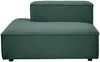 Vente-unique - RUZOLO Sofa SamtStoff Grün - B 169 cm x H 67 cm x L 330 cm Bild 3