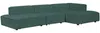 Vente-unique - RUZOLO Sofa SamtStoff Grün - B 169 cm x H 67 cm x L 330 cm Bild 2