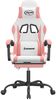 vidaXL Gaming-Stuhl mit Fußstütze Weiß und Rosa Kunstleder 3143887 Bild 3