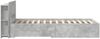 vidaXL Bettgestell mit Stauraum Betongrau 80 x 200 cm Holzwerkstoff 3433703 Bild 5