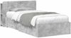 vidaXL Bettgestell mit Stauraum Betongrau 80 x 200 cm Holzwerkstoff 3433703 Bild 2