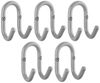 SO-TECH® Kleiderhaken Garderobenhaken FARA Doppelhaken Stahl, (5-St), 88 x 51 x 59 mm, Stangendurchmesser 10 mm, Stahl grau Bild 2