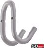 SO-TECH® Kleiderhaken Garderobenhaken FARA Doppelhaken Stahl, (5-St), 88 x 51 x 59 mm, Stangendurchmesser 10 mm, Stahl grau Bild 4