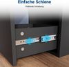SONNI Schminktisch Schwarzer Eck-Schminktisch, Spanplatte + MDF, Verstellbarer Spiegel Bild 3