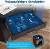 SONNI Schminktisch Schwarzer Eck-Schminktisch, Spanplatte + MDF, Verstellbarer Spiegel Bild 2