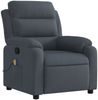 vidaXL Massage-Relaxsessel, dunkelgrauer Samt 3206173 Bild 3