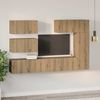 vidaXL TV-Schrankset Wandmontiert 6 pcs Artisan-Eiche Holzwerkstoff 3393266 Bild 4