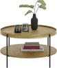 Couchtisch >ARENAL< in Eiche furnier, Holzwerkstoff / Metall - 45x80cm (HxD) Bild 4
