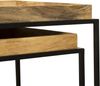 Beistelltisch GERD 2er Set - Mangoholz Braun 55 x 55 x 55 cm | Couchtisch Sofatisch Abstelltisch Bild 5
