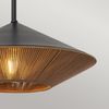 Elstead Lighting Daphne Pendelleuchte 1-flammig Mattschwarz Natur Bild 4
