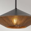 Elstead Lighting Daphne Pendelleuchte 1-flammig Mattschwarz Natur Bild 2