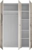 Kleiderschrank Bergamo / Bari, Glas, Holzwerkstoff, Beige, 150 x 212 x 57 cm Bild 2