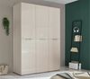 Kleiderschrank Bergamo / Bari, Glas, Holzwerkstoff, Beige, 150 x 212 x 57 cm Bild 5