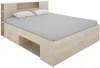 Vente-unique - LEANDRE Bett Holz, Platte Beige - B 149,6 cm x H 95 cm x L 218,5 cm Bild 4