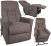 Massagesessel >Cadillac< Aufstehhilfe, Relaxfunktion, graubraun - 77x84x98cm (BxHxT) Bild 2