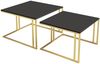 Im Set zwei Couchtische Kozzo Gold (Farbe: Gold / Schwarz Molet) Bild 2