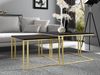 Im Set zwei Couchtische Kozzo Gold (Farbe: Gold / Schwarz Molet) Bild 3