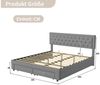 Furnishings Home Polsterbett 180 x 200 Doppelbett Hydraulisch anhebbarer Stauraumbett (Mit Lattenrost, Samtmaterial Polsterbett), Modernes Jugendbett, Leises Design Bett, Max. Belastbarkeit 350 kg Bild 3