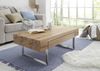 Couchtisch Bianka / 1182, Silber, Holzfarben, 110 x 40 x 60 cm Bild 2