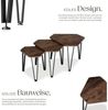 tectake Beistelltisch Torquay (1-St, 1 tlg), Dreiteiliges Beistelltisch-Set im charmanten Industrie-Stil Bild 3