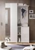 moebel-dich-auf Kompaktgarderobe SLICE (Garderobenschrank + Paneel + Schuhschrank, weiß / MDF weiß Hochglanz) 120 cm breit Bild 3