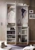 moebel-dich-auf Kompaktgarderobe SLICE (Garderobenschrank + Paneel + Schuhschrank, weiß / MDF weiß Hochglanz) 120 cm breit Bild 4