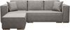 AX LIVING Hellgrau Ecksofa mit Schlaffunktion Vinoria L-Form 255 cm Links Bild 2