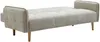 Vente-unique - SONIATA Sofa Stoff Beige - B 92 cm x H 92 cm x L 208 cm Bild 5