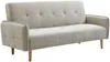 Vente-unique - SONIATA Sofa Stoff Beige - B 92 cm x H 92 cm x L 208 cm Bild 4