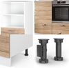 Küchenblock R-Line Sonoma/Weiß 180 cm ohne Arbeitsplatte Vicco Bild 5