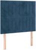 vidaXL Boxspringbett mit Matratze Dunkelblau 120x200 cm Samt 3137957 Bild 5