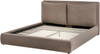 Bett mit Lattenrost Bouclé BAJONNA 160 x 200 cm Braun Bild 5
