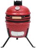 vidaXL 2-in-1 Kamado-Grill, Keramik 56 cm, Rot Bild 3