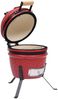 vidaXL 2-in-1 Kamado-Grill, Keramik 56 cm, Rot Bild 4