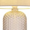 Tischleuchte, Glas Textil, grau, H 50 cm Bild 5