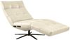 KAWOLA Relaxliege LETICIA motorisch mit Akku Leder weiß 115 x 156 x 82 cm Bild 3